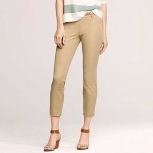 J. Crew Minnie Stretch Ankle Pants in Beige